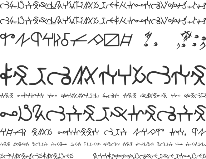 Highschool_Runes_ font preview
