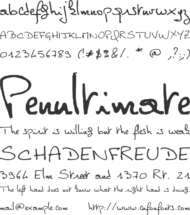 Philippe font preview