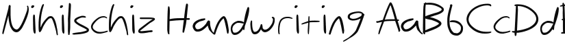 Nihilschiz Handwriting font download