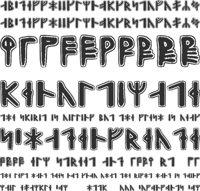 Gunnar Runic font preview