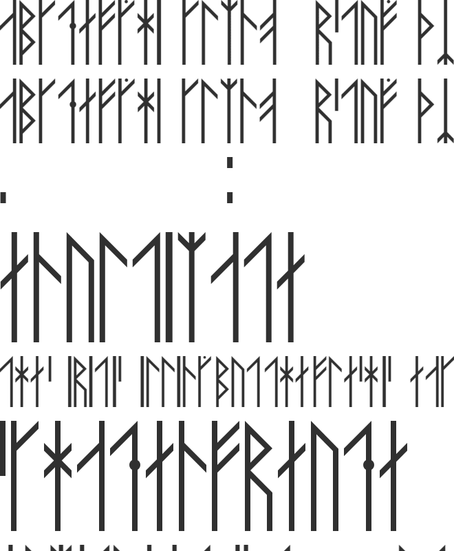 Maeshowe font preview