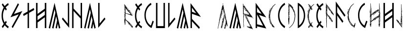 esthajnal Regular font