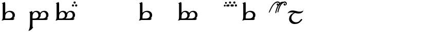 Tengwar Elfica A Regular font