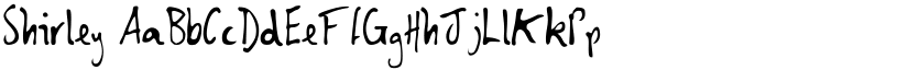 Shirley font