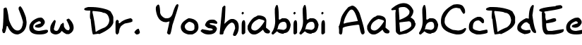 New Dr. Yoshiabibi font
