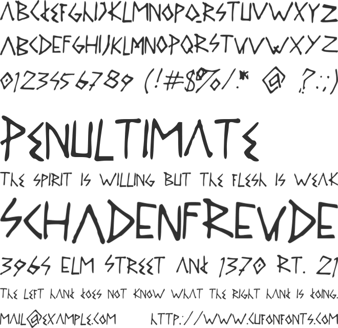 DAILYROUTINE font preview