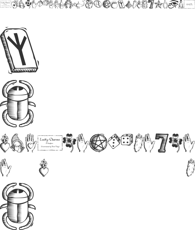 Lucky Charms font preview