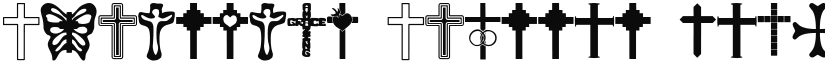 Christian Crosses Regular font