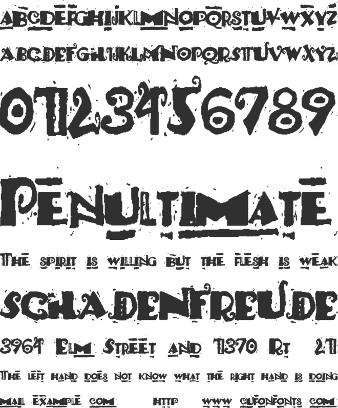 Pauls South Pacific font preview