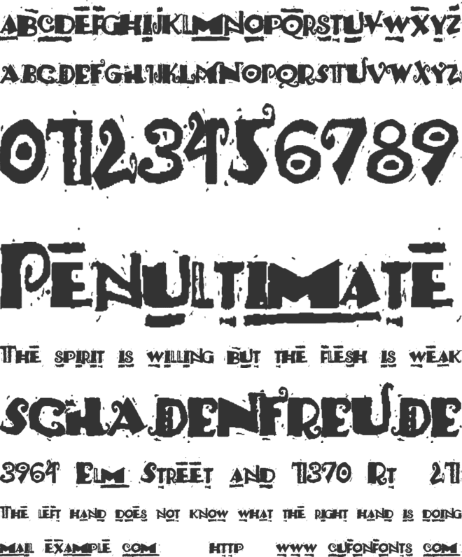 Pauls South Pacific font preview