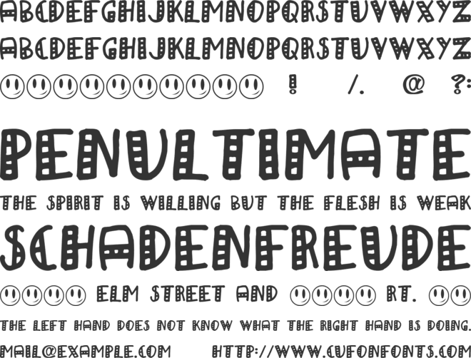 a Papa font preview