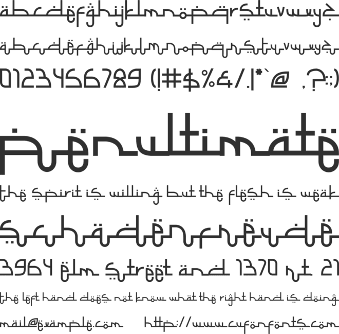 Selamet Lebaran font preview