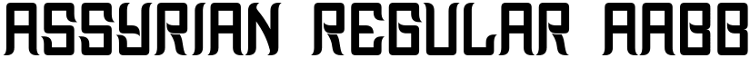 Assyrian Regular font
