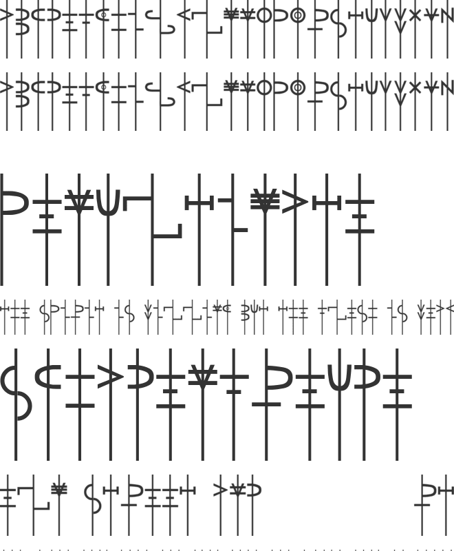 LR Talisman font preview