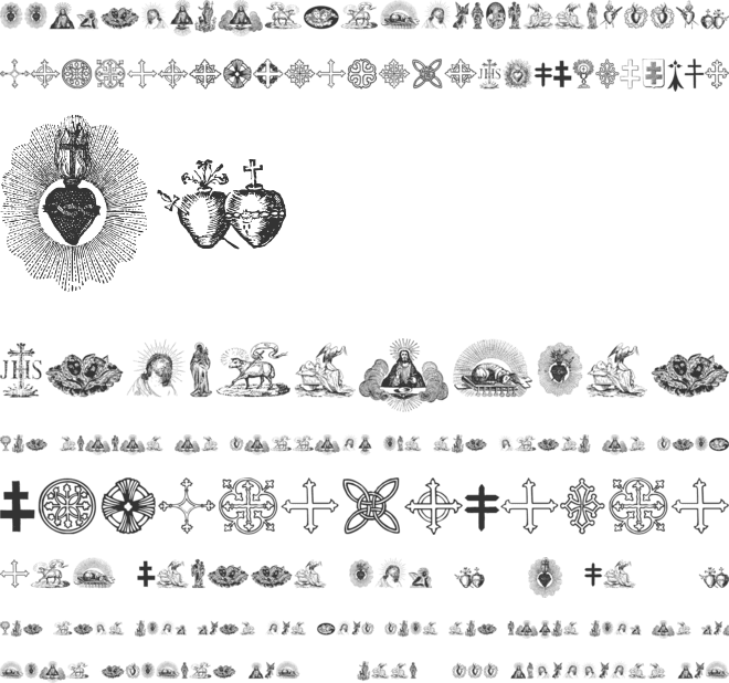 Laus Sus Cris font preview