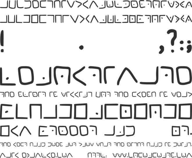 Masonic Cipher font preview
