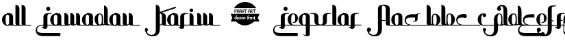 all Ramadan Karim - Regular font