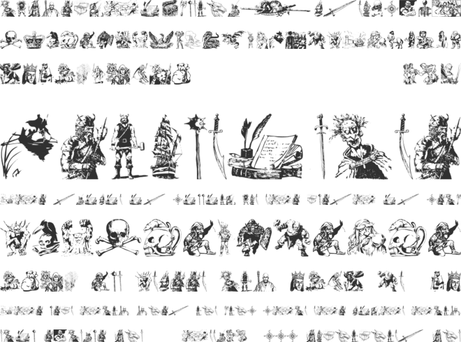 Fantasy Clipart font preview