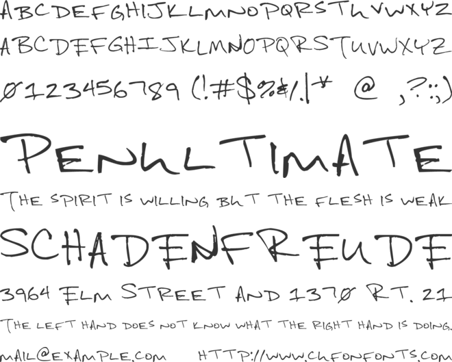 Bradford font preview