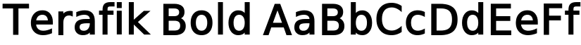 Terafik Bold font
