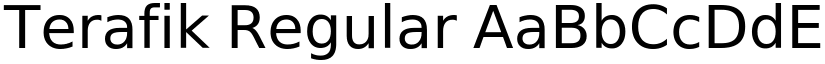 Terafik Regular font