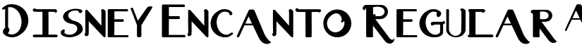 Disney Encanto Regular font
