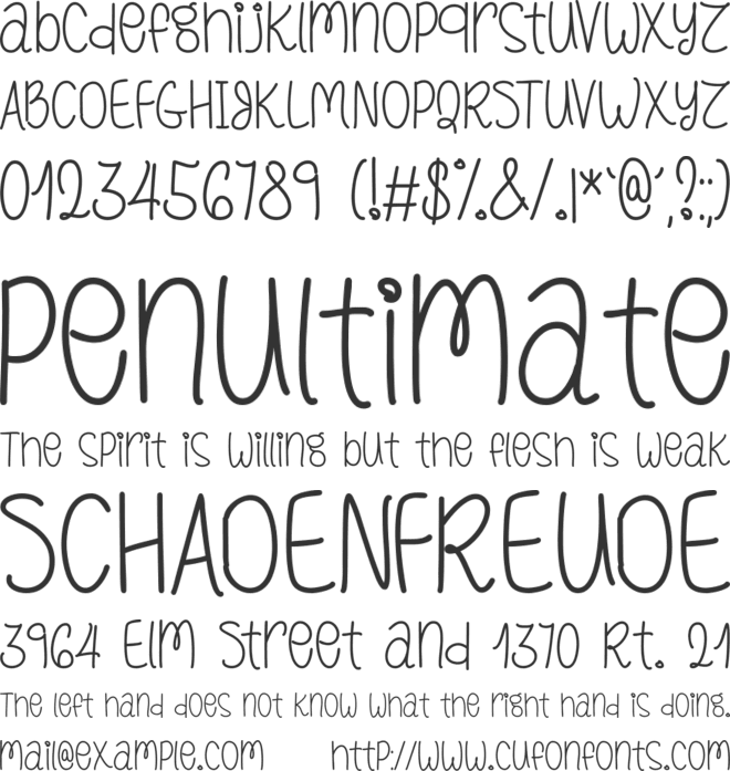 Cactus Hugs font preview