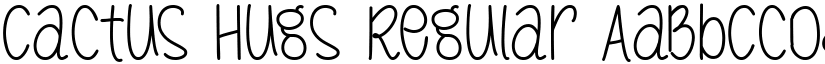 Cactus Hugs Regular font
