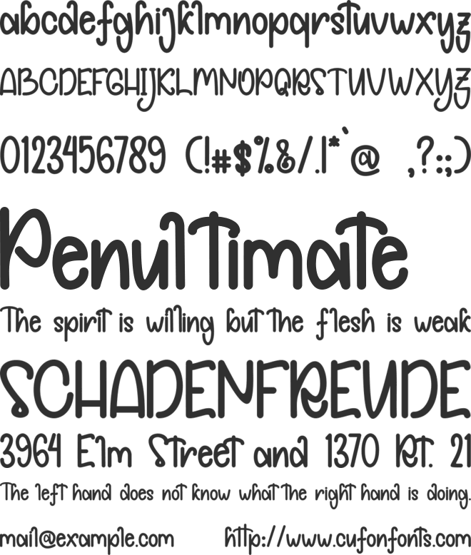 Simply Spring - PERSONALUSE font preview