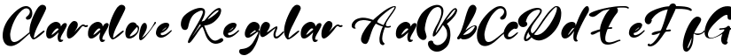 Claralove Regular font