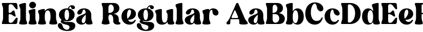 Elinga Regular font