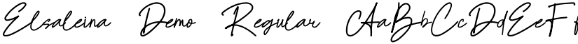 Elsaleina Demo Regular font