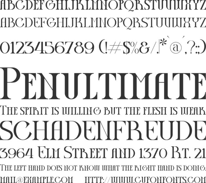 Display Magazine font preview