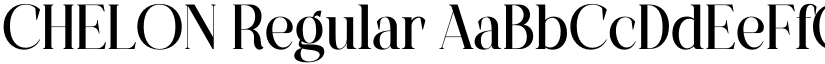 CHELON Regular font