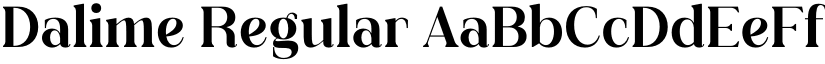 Dalime Regular font