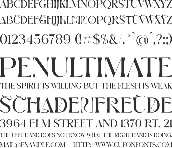 BROWN VOLKY font preview