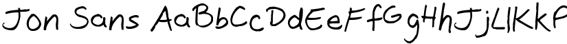Jon Sans font