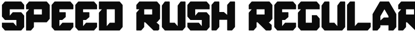 Speed Rush font download