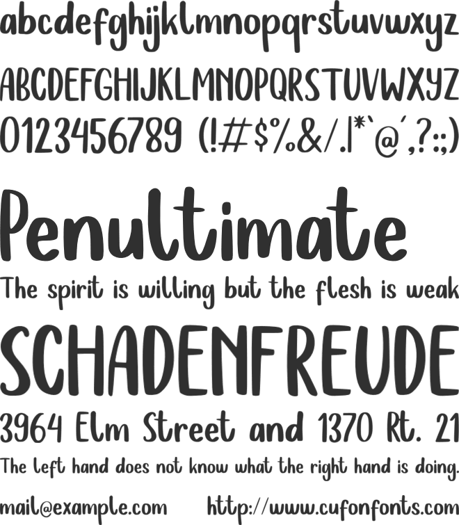 Moggly font preview