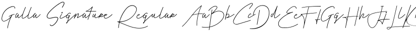 Galla Signature font download
