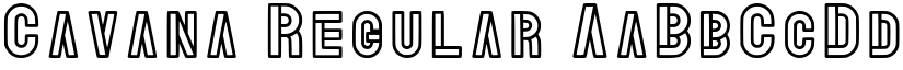 Cavana Regular font
