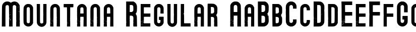 Mountana Regular font