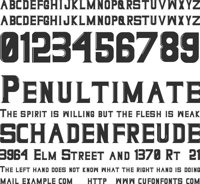Norland Vintage font preview