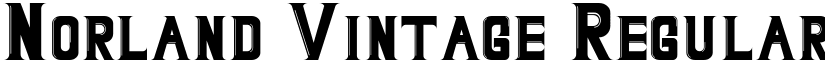Norland Vintage Regular font