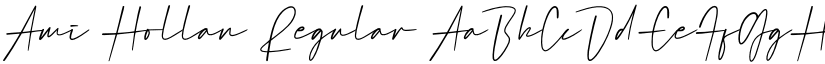Ami Hollan Regular font