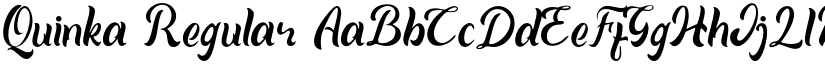 Quinka Regular font