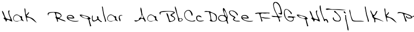 Hak Regular font