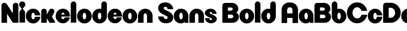Nickelodeon Sans Bold font