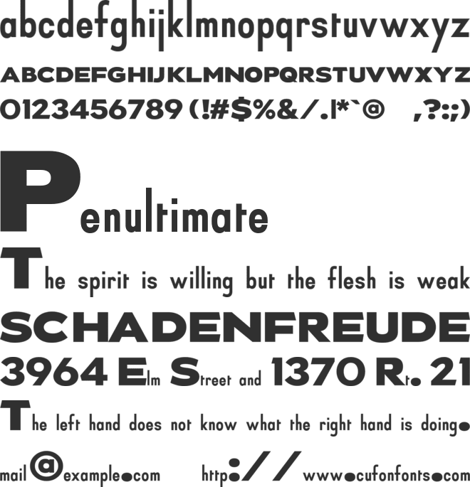 TCF Display font preview