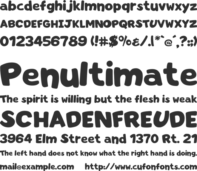 Toys R Type font preview